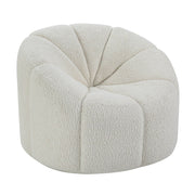 Osmash - Chair With Swivel - White Teddy Sherpa - R&R Furniture Gallery (Fountain Valley, CA)