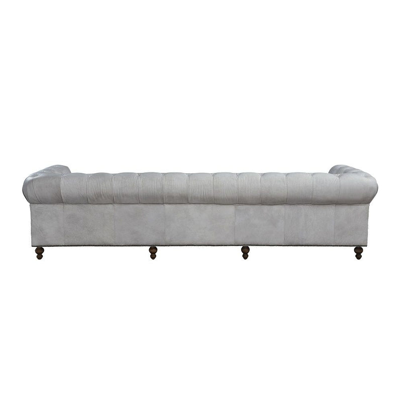 Ofer - Sofa - Vintage White Top Grain Leather - R&R Furniture Gallery (Fountain Valley, CA)