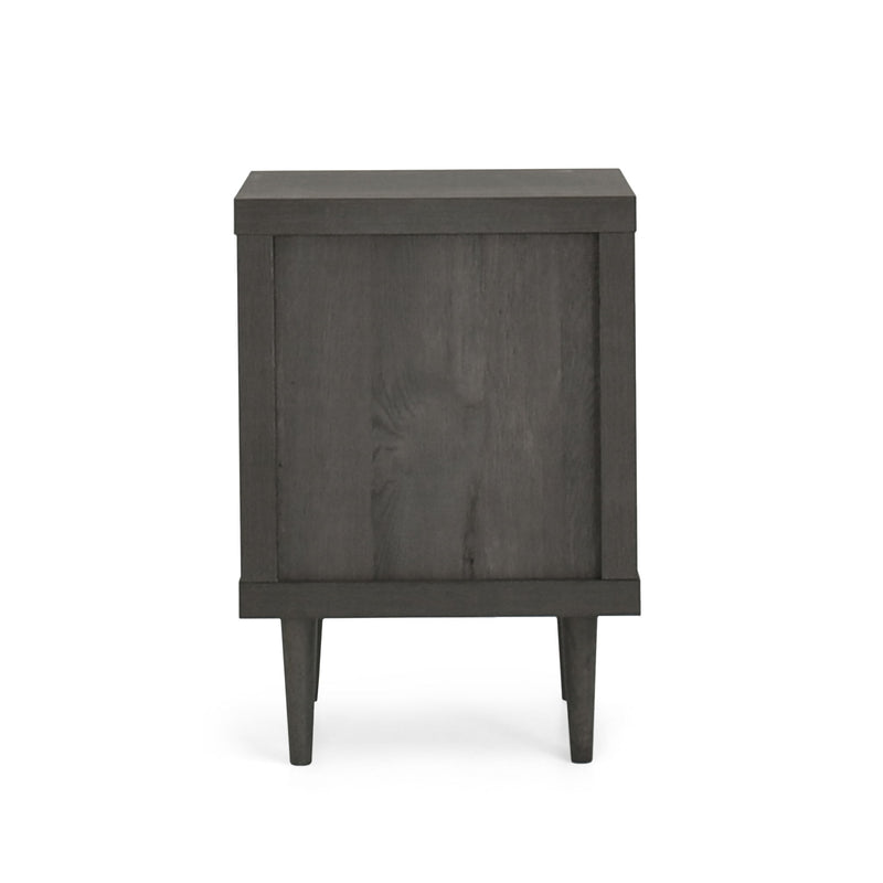 Nystrom - Mid Century Modern 2 Drawer Nightstand - R&R Furniture Gallery (Fountain Valley, CA)