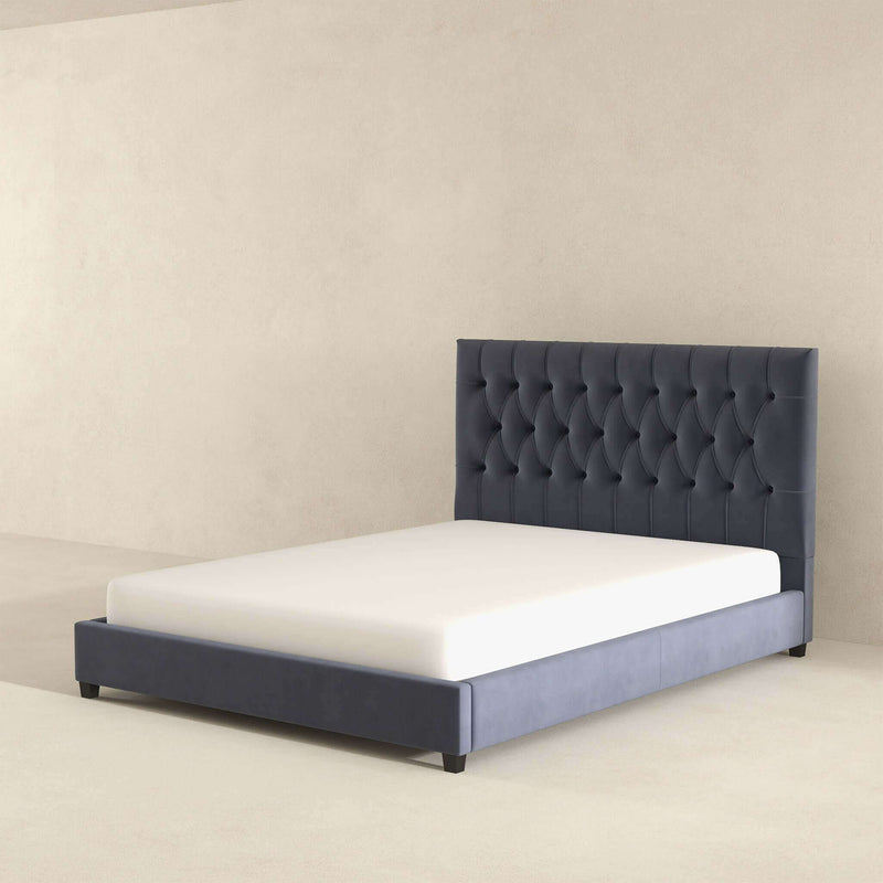 Donald - Mid-Century Modern Upholstered Platform Bed - R&R Furniture Gallery (Fountain Valley, CA)