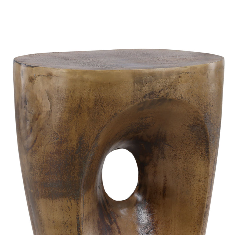 Valkyr - Side Table - Antique Brass