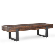 Duarte - Solid Wood Bench - Reclaimed Brown - R&R Furniture Gallery (Fountain Valley, CA)