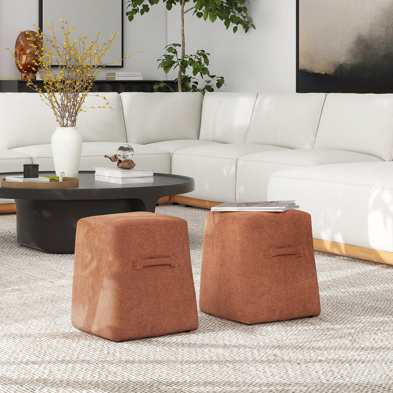 Clyde - Tapered Square Upholstered Ottoman - R&R Furniture Gallery (Fountain Valley, CA)