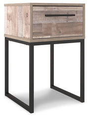 Neilsville - One Drawer Night Stand - Vinyl-Wrapped - Whitewash - R&R Furniture Gallery (Fountain Valley, CA)