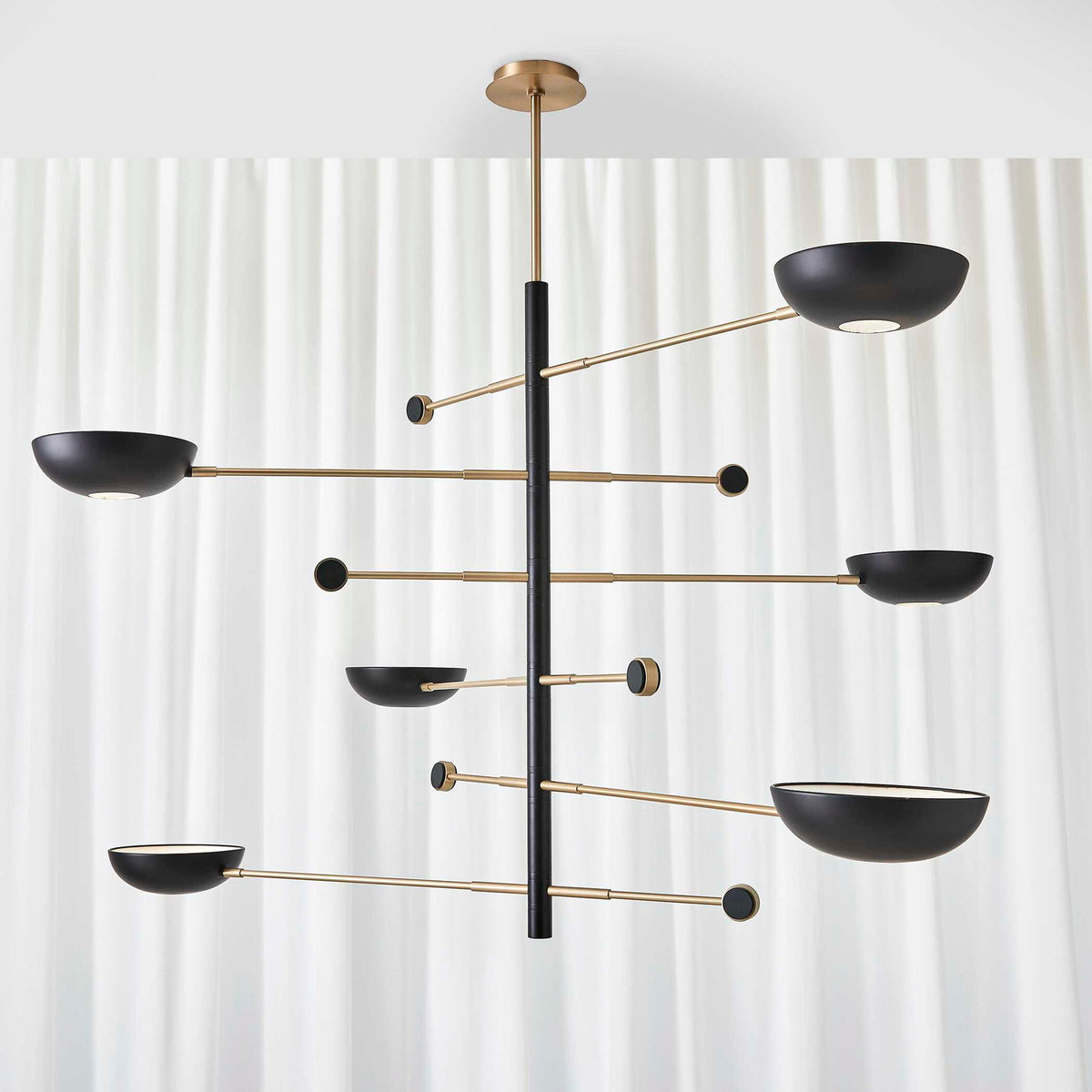 Swinger - 6 Light Pendant - Black