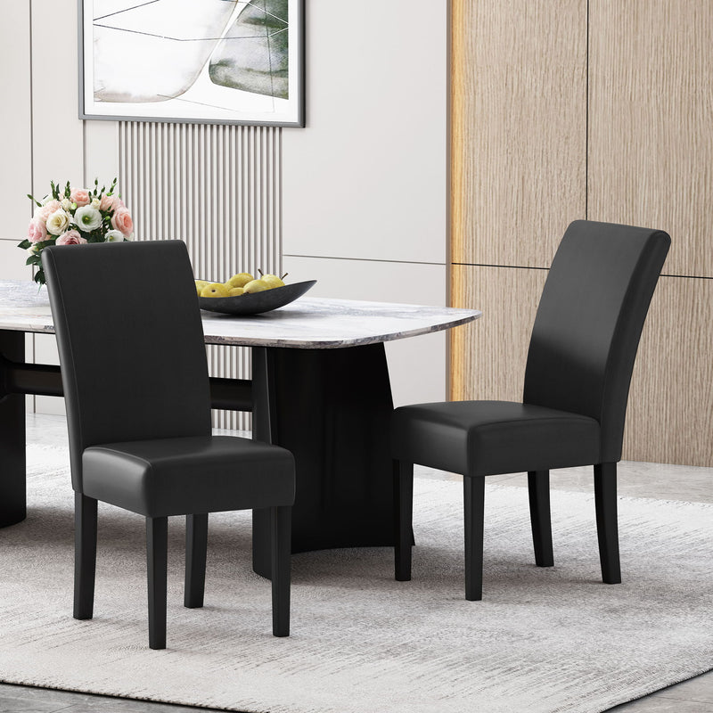 Contemporary Dining Chair With Rubberwood Legs (Set of 2) - R&R Furniture Gallery (Fountain Valley, CA)