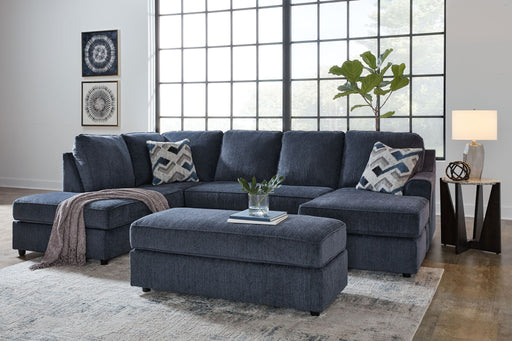 Signature Design by Ashley Albar Place sectional with ottoman, 3-piece living room set featuring plush cushions and modern style.