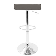 Set of two Lumi Source Ale contemporary adjustable barstools with modern design and wooden seats, perfect for kitchen or bar area.