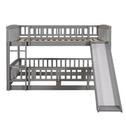 Low Bunk Bed With Slide, Fence And Ladder - R&R Furniture Gallery (Fountain Valley, CA)