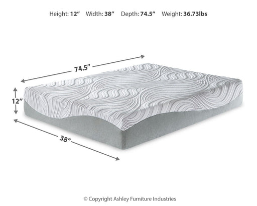 Sierra Sleep® by Ashley Essentials Ultra Plush Memory Foam Mattress with soft, plush surface and supportive design.