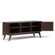 Draper - Handcrafted Mid Century Low TV Media Stand - R&R Furniture Gallery (Fountain Valley, CA)