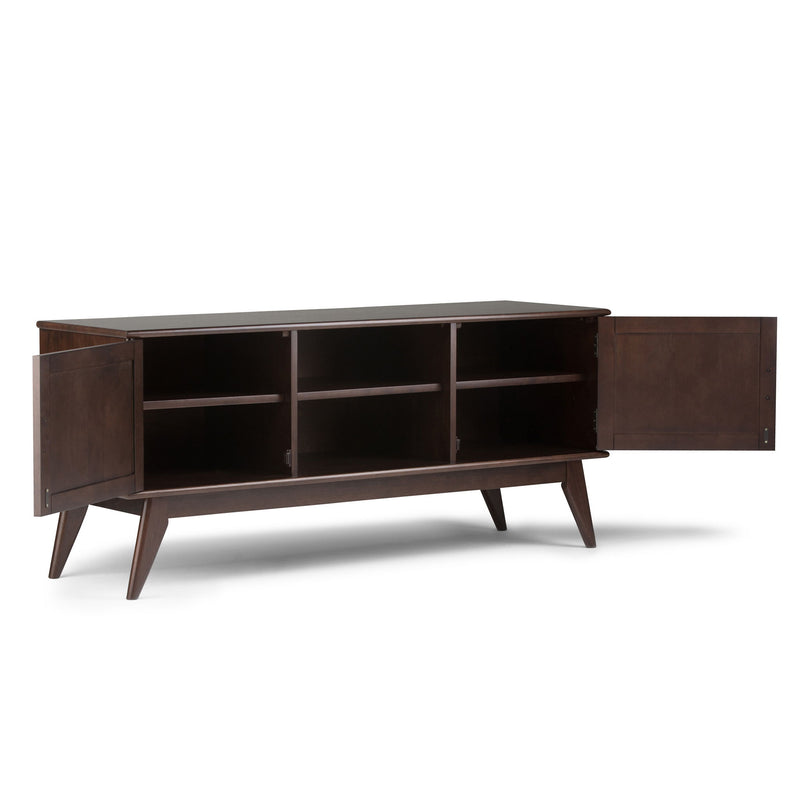 Draper - Handcrafted Mid Century Low TV Media Stand - R&R Furniture Gallery (Fountain Valley, CA)