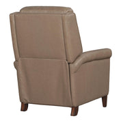 Parker Living Northfield Power Cordless High Leg Recliner in fabric, showing its plush seat, high back, and wooden legs.