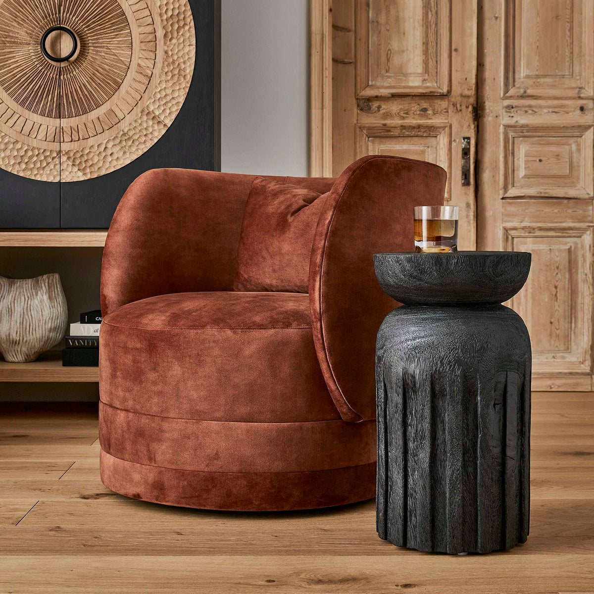 Goblet - Short Accent Table - Black