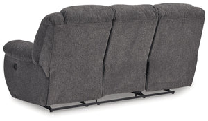 Foreside - Reclining Sofa - Charcoal - R&R Furniture Gallery (Fountain Valley, CA)