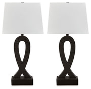 Markellton - Poly Table Lamp (Set of 2) - Black - R&R Furniture Gallery (Fountain Valley, CA)