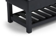 Saxon - Upholstered Transitional Storage Ottoman Bench - R&R Furniture Gallery (Fountain Valley, CA)