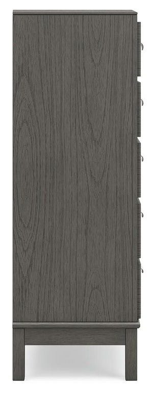 Mazing - Five Drawer Chest - Gray