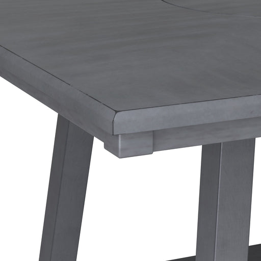 Counter Height Dining Table With Tapered Base And Lazy Susan - Gray - R&R Furniture Gallery (Fountain Valley, CA)