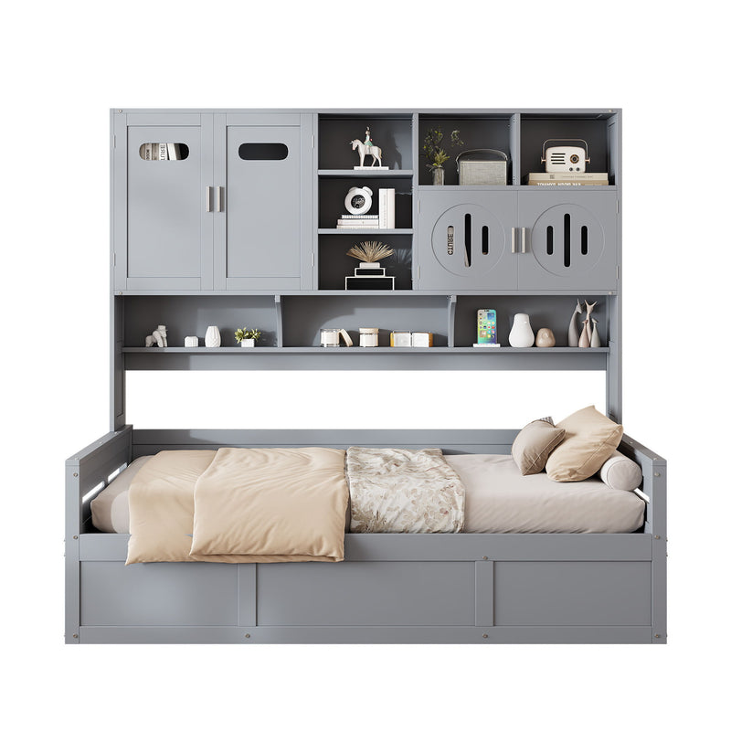 Daybed With All-In-One Cabinet And Shelf - R&R Furniture Gallery (Fountain Valley, CA)