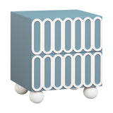 Tori - Motif Nightstand - Blue - R&R Furniture Gallery (Fountain Valley, CA)