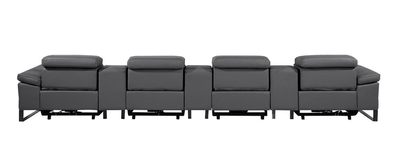 1246 - Modular Power Triple Reclining Triple Console Sofa With Power Reclining Headrests