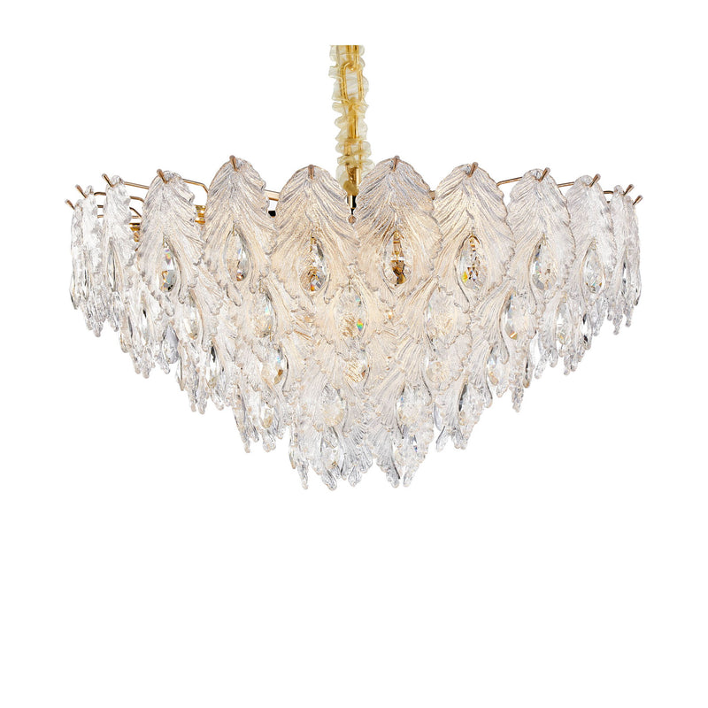 Michael Amini Lighting - Orlisse 18-Light Acrylic Chandelier - Gold