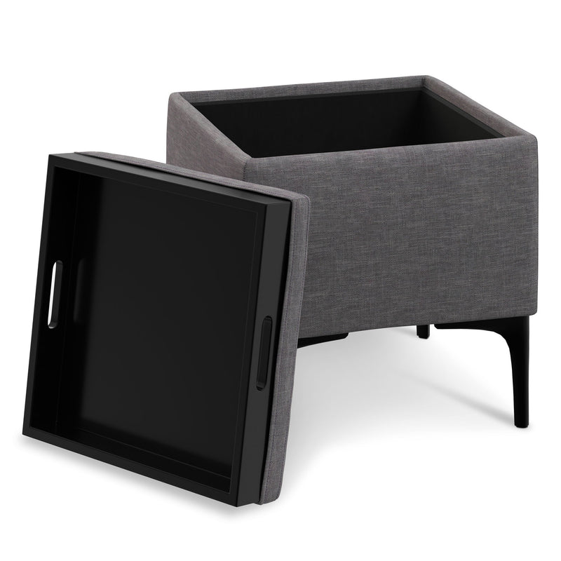 Natasha - Multifunctional Storage Ottoman With Tray - R&R Furniture Gallery (Fountain Valley, CA)