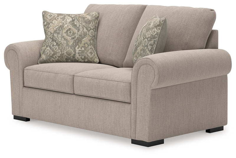 Sararose - Loveseat - Heather - R&R Furniture Gallery (Fountain Valley, CA)