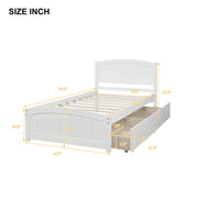 Platform Bed & Headboard, Footboard And Wood Slat Support - R&R Furniture Gallery (Fountain Valley, CA)