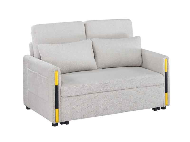 Percy - Teddy Sleeper Loveseat With Dual-Pull Sleeper Design - R&R Furniture Gallery (Fountain Valley, CA)