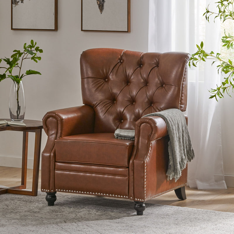 Welch - Contemporary Tufted Pushback Recliner - R&R Furniture Gallery (Fountain Valley, CA)