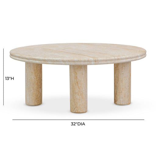 Amora - Indoor / Outdoor Nesting Accent Tables (Set of 2) - Travertine - R&R Furniture Gallery (Fountain Valley, CA)
