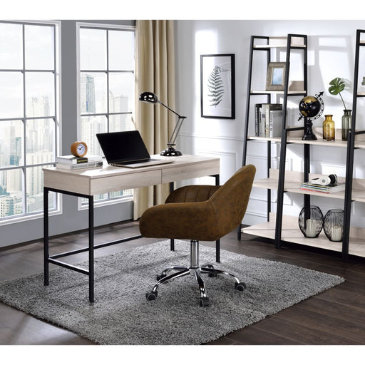Wendral - Writing Desk - Natural & Black - R&R Furniture Gallery (Fountain Valley, CA)