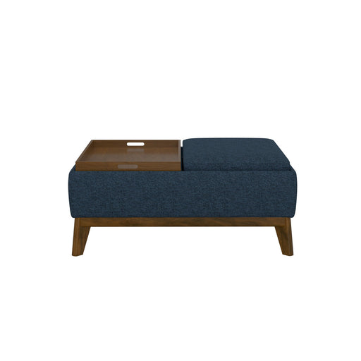 Reversible Tray Ottoman - Blue - R&R Furniture Gallery (Fountain Valley, CA)