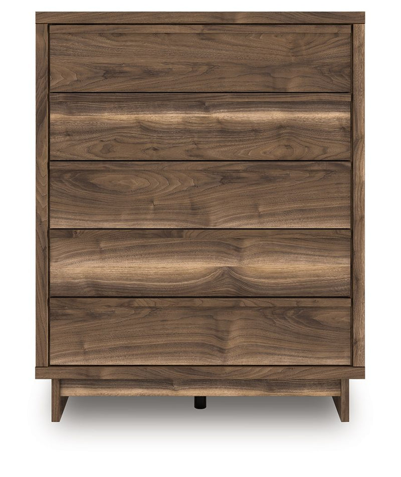 Chirason - Five Drawer Wide Chest - Brown - R&R Furniture Gallery (Fountain Valley, CA)
