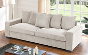 Luxe Sofa With 5 Matching Toss Pillows, Sleek Design, Spacious And Comfortable 3 Seater Couch - R&R Furniture Gallery (Fountain Valley, CA)