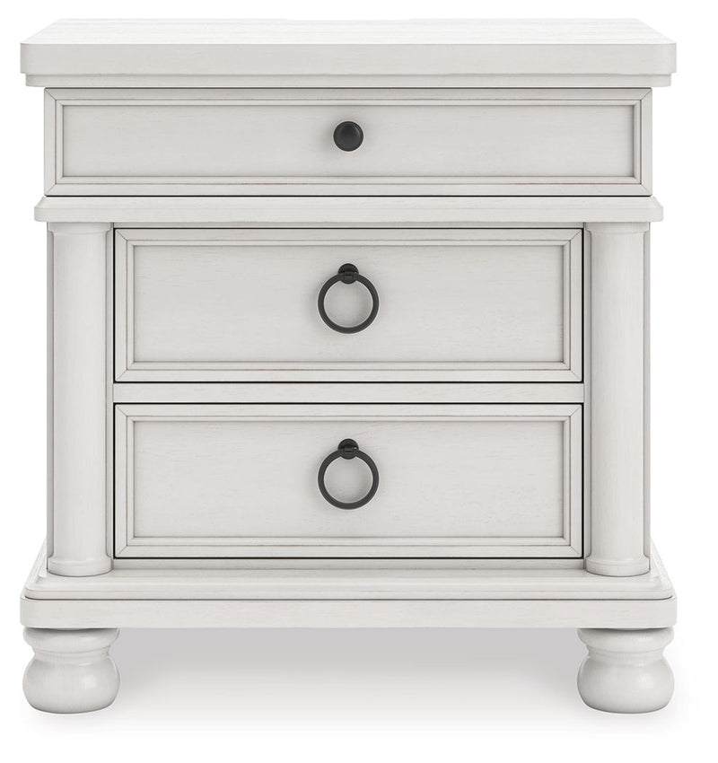 Rowlenstown - Three Drawer Night Stand - R&R Furniture Gallery (Fountain Valley, CA)