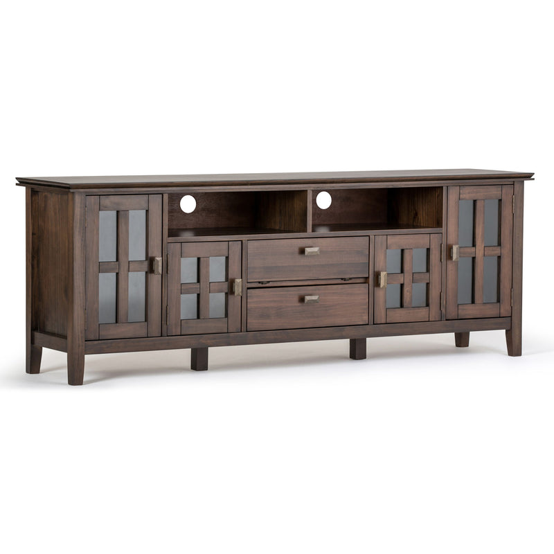 Artisan - TV Media Stand - Natural Aged Brown - R&R Furniture Gallery (Fountain Valley, CA)