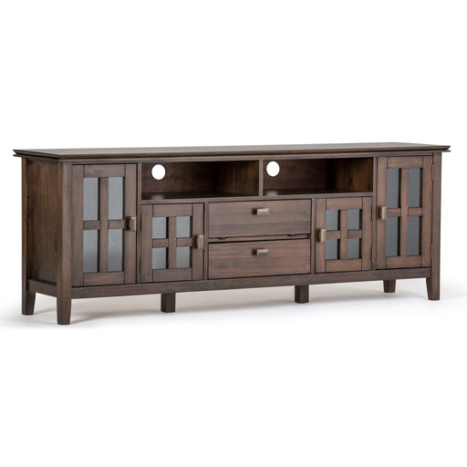 Artisan - TV Media Stand - Natural Aged Brown - R&R Furniture Gallery (Fountain Valley, CA)