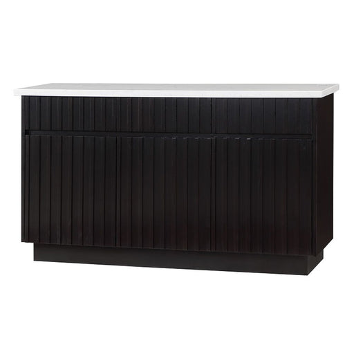 Jaramillo - Server - Engineering Marble Top & Black - R&R Furniture Gallery (Fountain Valley, CA)
