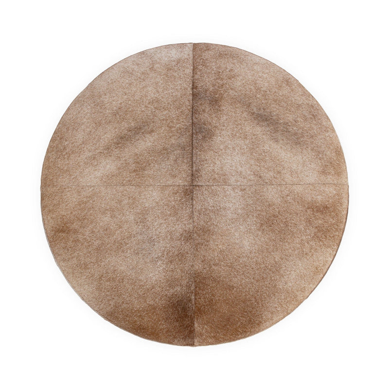 Andre - 40" Round Ottoman - Canyon Dust - R&R Furniture Gallery (Fountain Valley, CA)