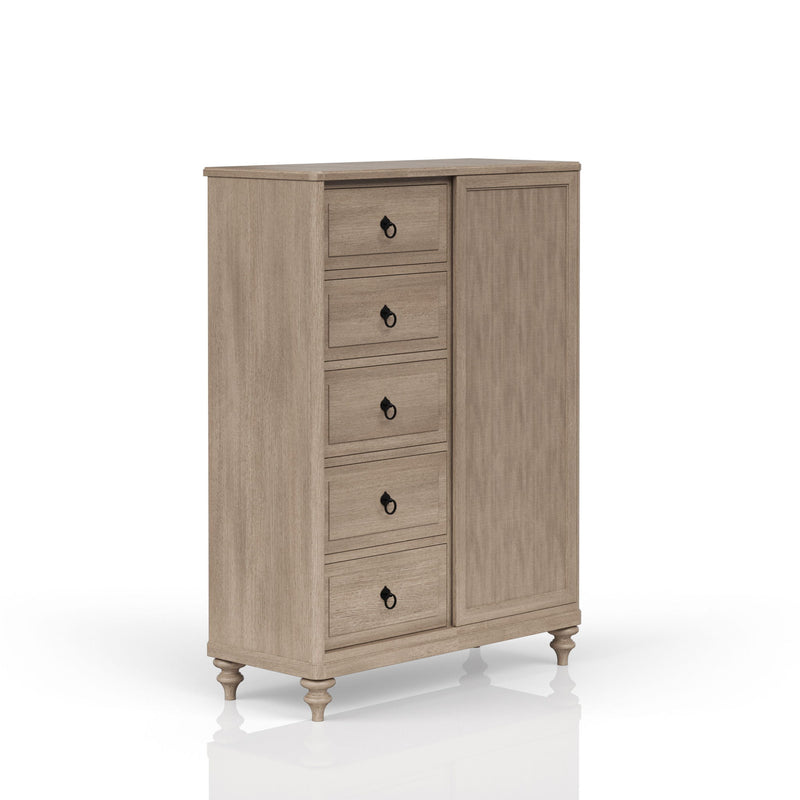5 Drawer Door Chest - Sand - R&R Furniture Gallery (Fountain Valley, CA)