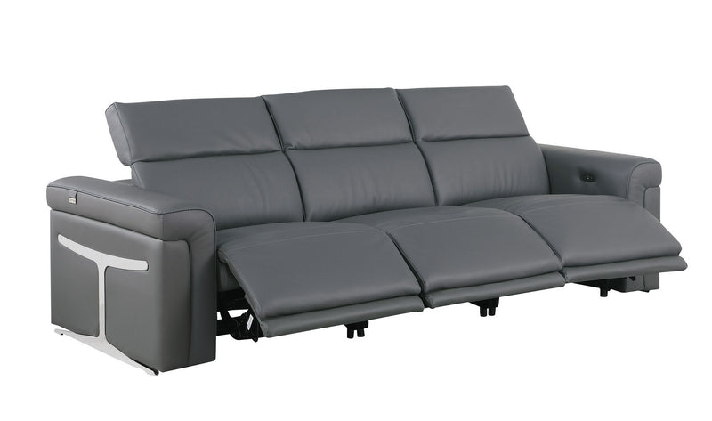 1126 - 6-Piece Modular Power Reclining Sofa And Console Loveseat Set In With 5 Power Recliners & Power Headrests