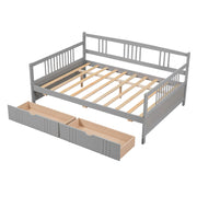 Modern DreamHaus multifunctional daybed with built-in storage drawers and sleek design, ideal as a versatile bedroom centerpiece.