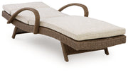 Laguna Heights - Chaise Lounge With Cushion - Beige - R&R Furniture Gallery (Fountain Valley, CA)