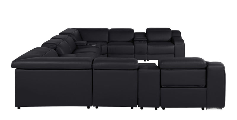 1116 - 12-Piece U-Shaped Sectional Sofa In With 4 Power Recliners & Power Headrests