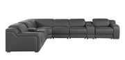 1116 - Power Reclining Italian Leather Sectional - R&R Furniture Gallery (Fountain Valley, CA)