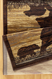 Nature's Nest - 5'3" X 7'3" Lodge Area Rug - Multi / Beige - R&R Furniture Gallery (Fountain Valley, CA)