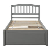Platform Storage Bed Wood Bed Frame With Two Drawers And Headboard - R&R Furniture Gallery (Fountain Valley, CA)